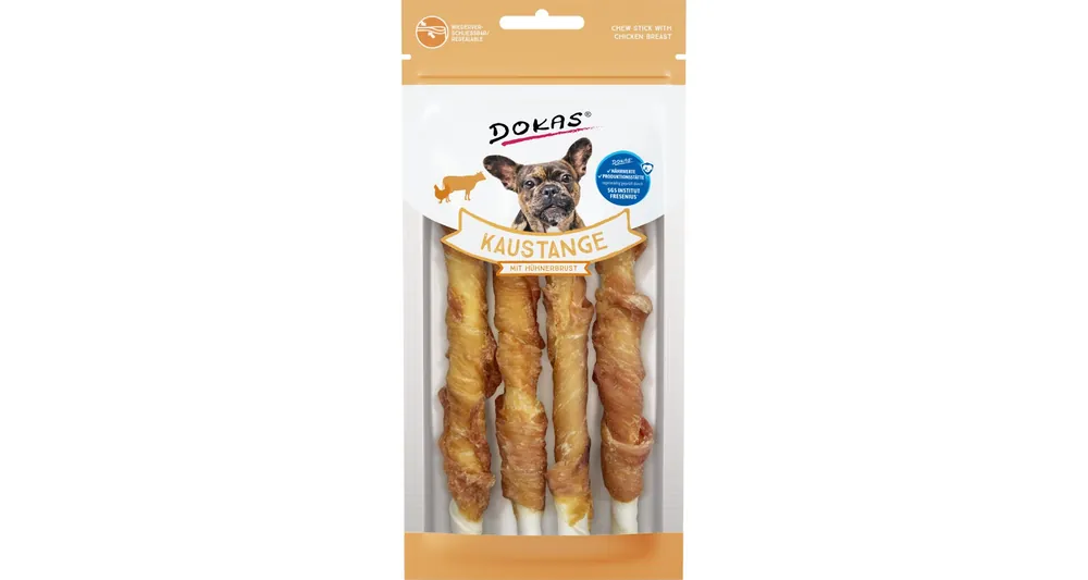 Dokas Tyčinky z hovězí kůže obalené kuřecím masem 50 g Cenový Hit