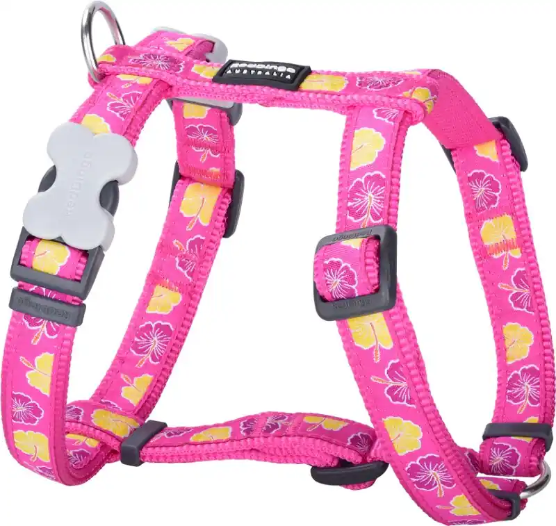 Red Dingo postroj – Hibiscus Hot Pink – 20 mm x 45-66 cm Tovární Cena