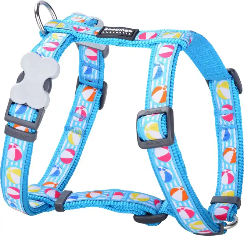 Nízká Cena Red Dingo postroj – Beach Ball Turquoise – 20 mm x 45-66 cm
