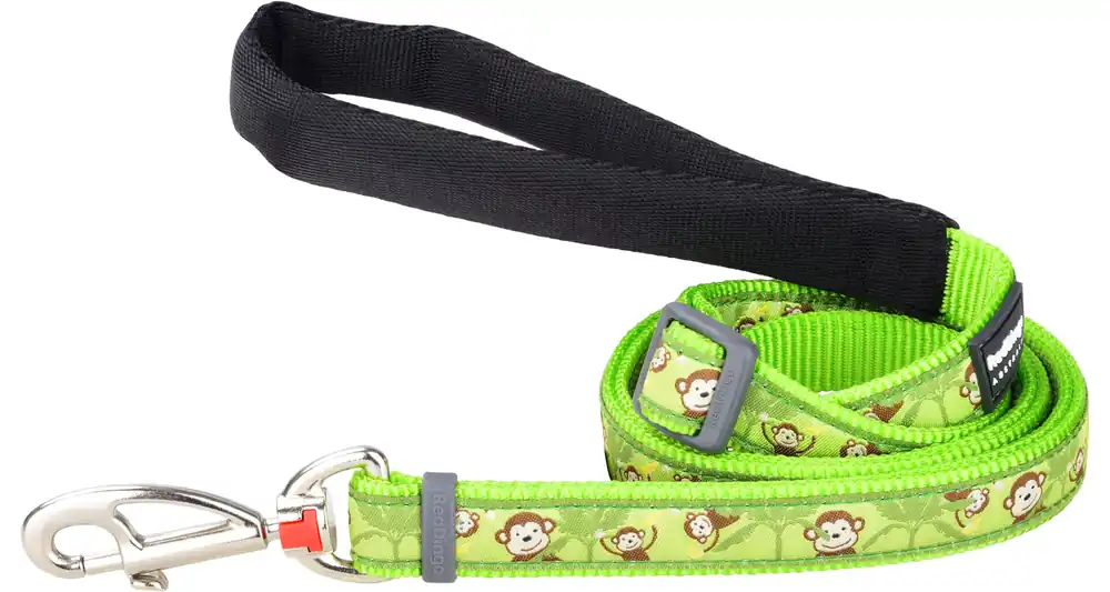 Nejprodávanější Red Dingo vodítko – Monkey Lime Green – 12 mm x 1,8 m