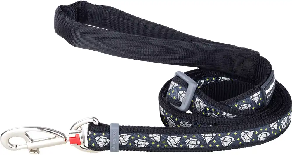 Objednat Nyní Red Dingo vodítko – Diamond Black – 20 mm x 1,8 m