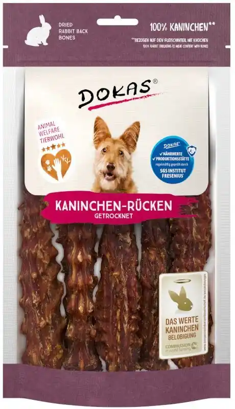 Sezónní Sleva BALENÍ 7 ks – Dokas Králičí hřbet s kostí 120 g