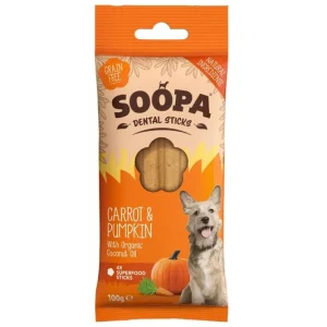 Cenově Výhodný Soopa Dentální tyčinky s mrkví a dýní 100 g