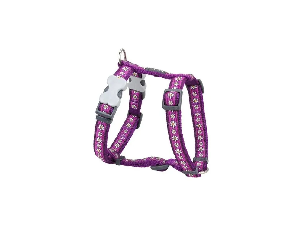 Postroj Red Dingo 12 mm x 30-44 cm - Daisy Chain Purple Nová Kolekce