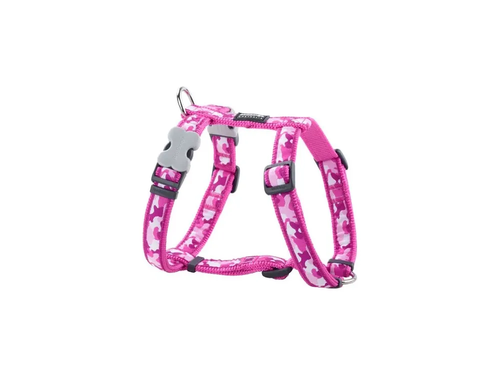 Postroj Red Dingo 12 mm x 30-44 cm - Camouflage Hot Pink Odeslání Ihned
