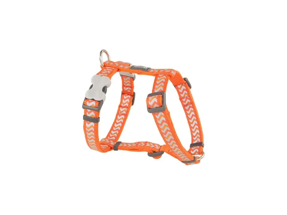 Postroj Red Dingo 12 mm x 30-44 cm - Ziggy Rfx - Oranžová Cenová Bomba