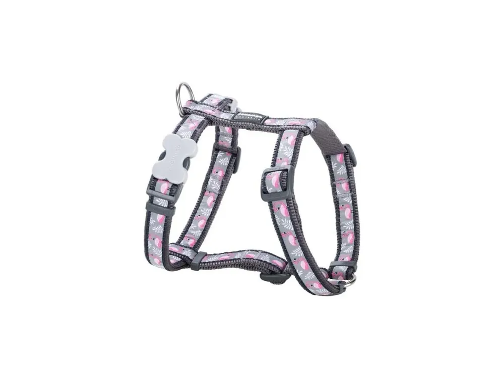 Jen Po Omezenou Doba Postroj Red Dingo 20 mm x 45-66 cm - Flamingo Grey