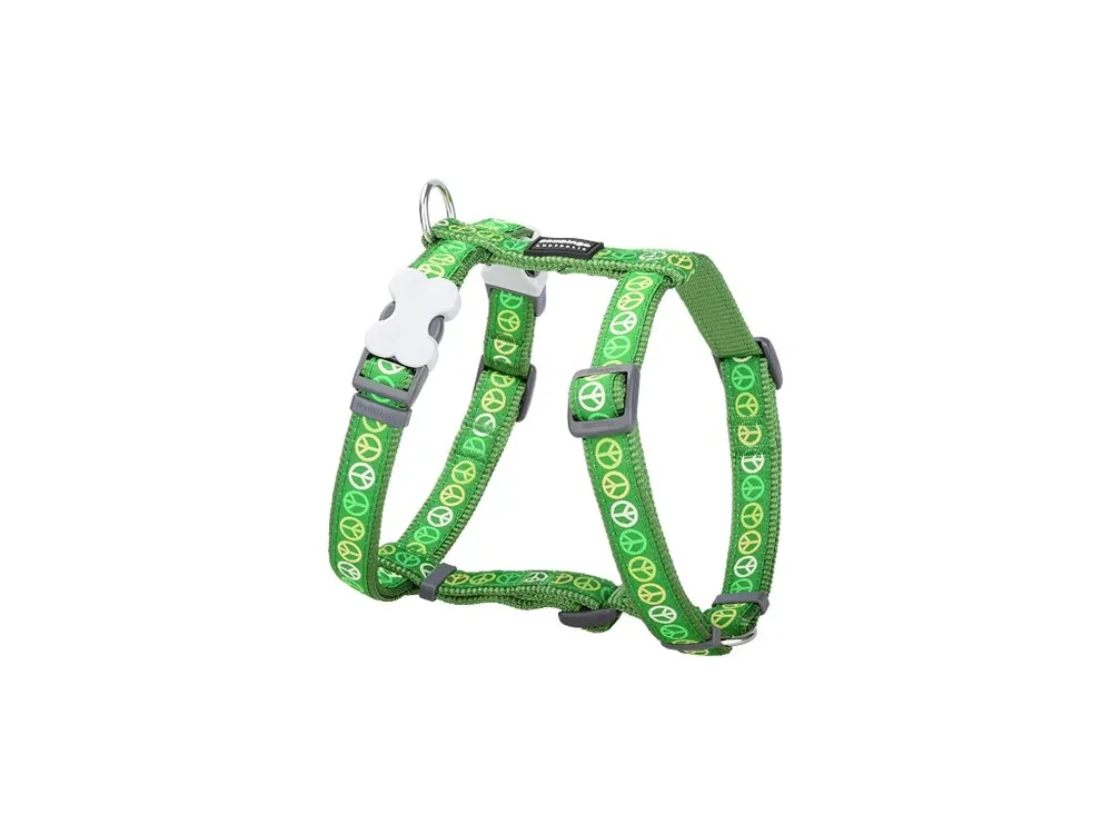 Postroj Red Dingo 20 mm x 45-66 cm - Peace Zelená Sleva