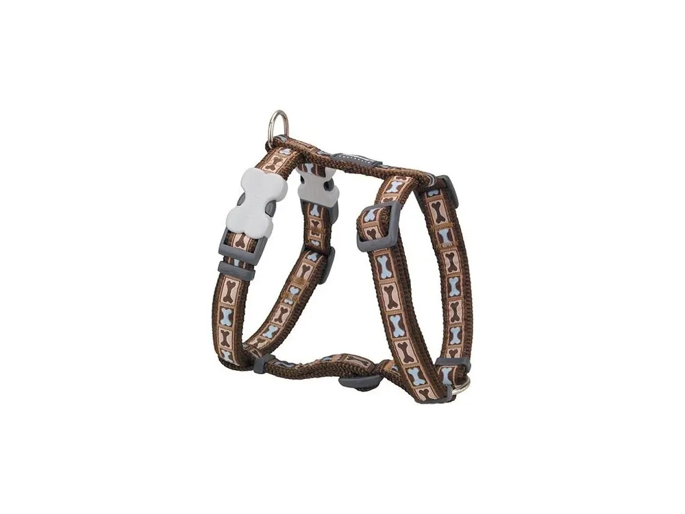 Postroj Red Dingo 25 mm x 56-80 cm - Bone YaRed Dingo Výprodej