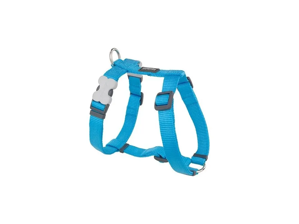 Cenový Hit Postroj Red Dingo 25 mm x 56-80 cm - Jednobarevné- Tyrkysová