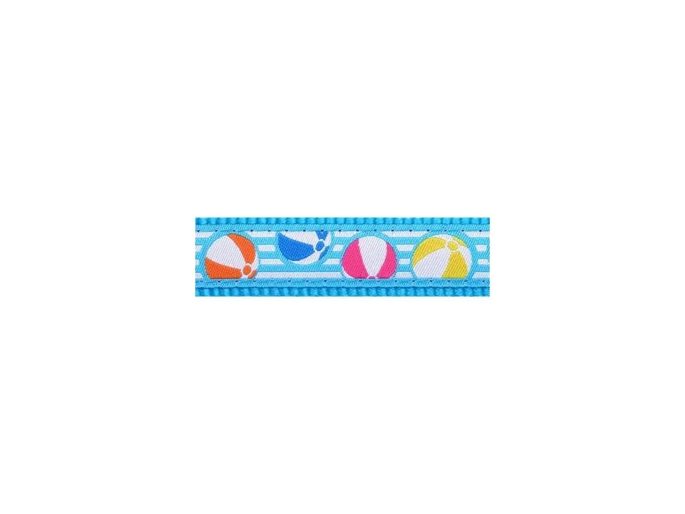 Vodítko Red Dingo přepínací 12 mm x 2 m - Beach Ball Turquoise Horká Nabídka