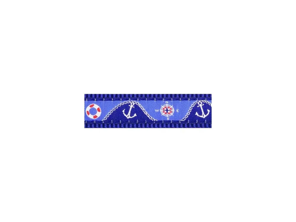Vodítko Red Dingo přepínací 12 mm x 2 m - Nautical Dark Blue Nakupujte Hned