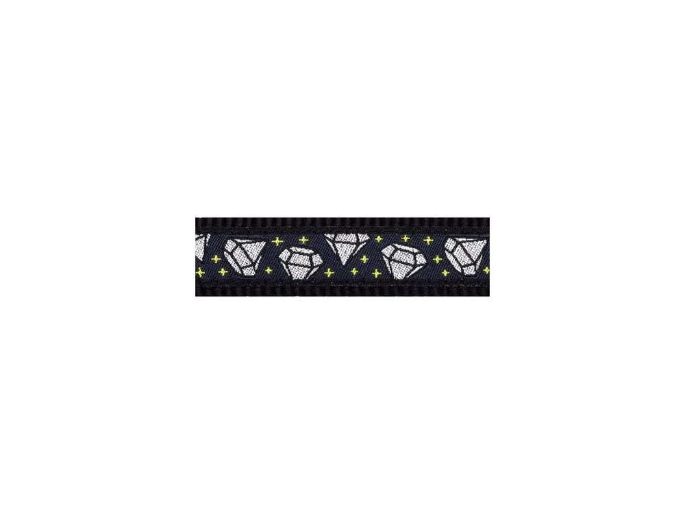 Vodítko Red Dingo přepínací 12 mm x 2 m - Diamond Black Nakupujte Hned