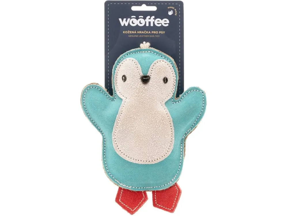 Wooffee kožená hračka Veselý tučňák Sleva