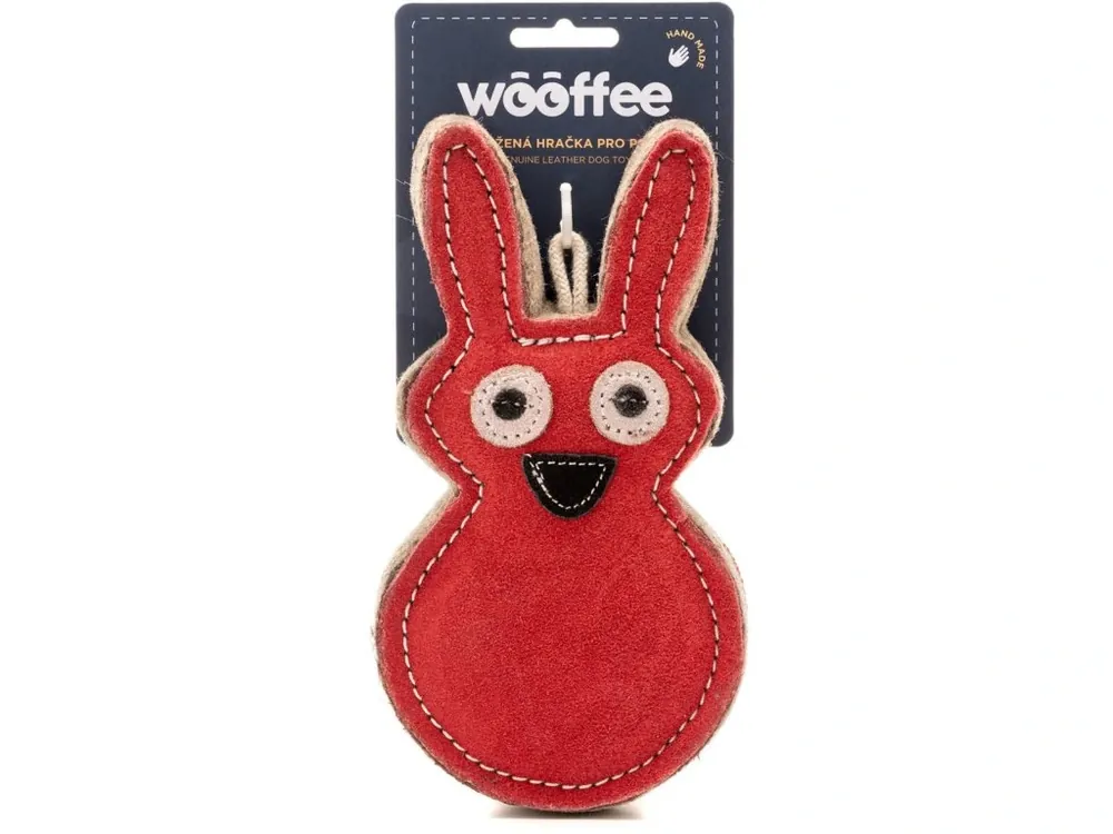 Wooffee kožená hračka Vysmátý králík Nakupujte Hned