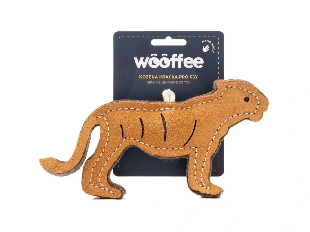 Wooffee kožená hračka Tygr Vysoce Kvalitní