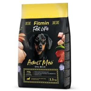 Fitmin dog For Life Adult Mini drůbeží, vepřové a hovězí pro malá plemena 2,5kg Super Cena