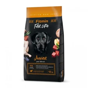 Fitmin dog For Life Junior large breed drůbeží, vepřové a hovězí pro štěňata velká plemena 12kg Top Prodej