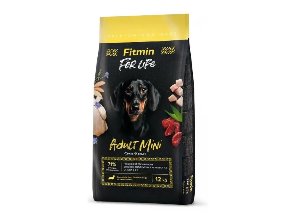 Fitmin dog For Life Adult Mini drůbeží, vepřové a hovězí pro malá plemena 12kg Víkendová Akce