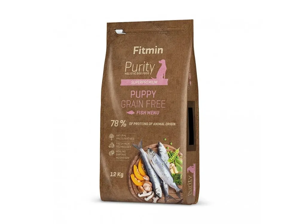 Fitmin dog Purity Grain Free Puppy Fish ryba pro štěňata 12kg Poslední Šance