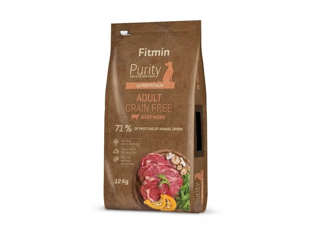 Fitmin dog Purity Grain Free Adult Beef hovězí 12kg Finální Výprodej