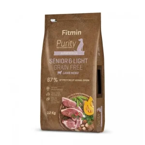 Fitmin dog Purity Grain Free Senior&Light Lamb jehněčí pro tlusťochy a starší psy 12kg Koupit Online