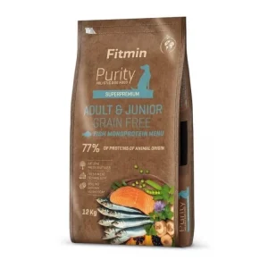 Fitmin Purity Grain Free Adult&Junior Fish Menu ryba 12kg Vysoce Kvalitní