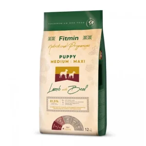 Fitmin Medium Maxi Puppy jehněčí s hovězím 12kg Originální