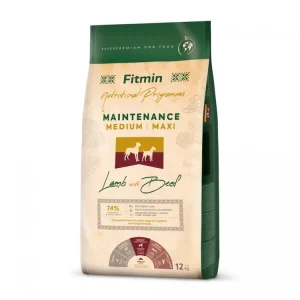 Fitmin Medium Maxi Maintenance jehněčí s hovězím 12kg Originální