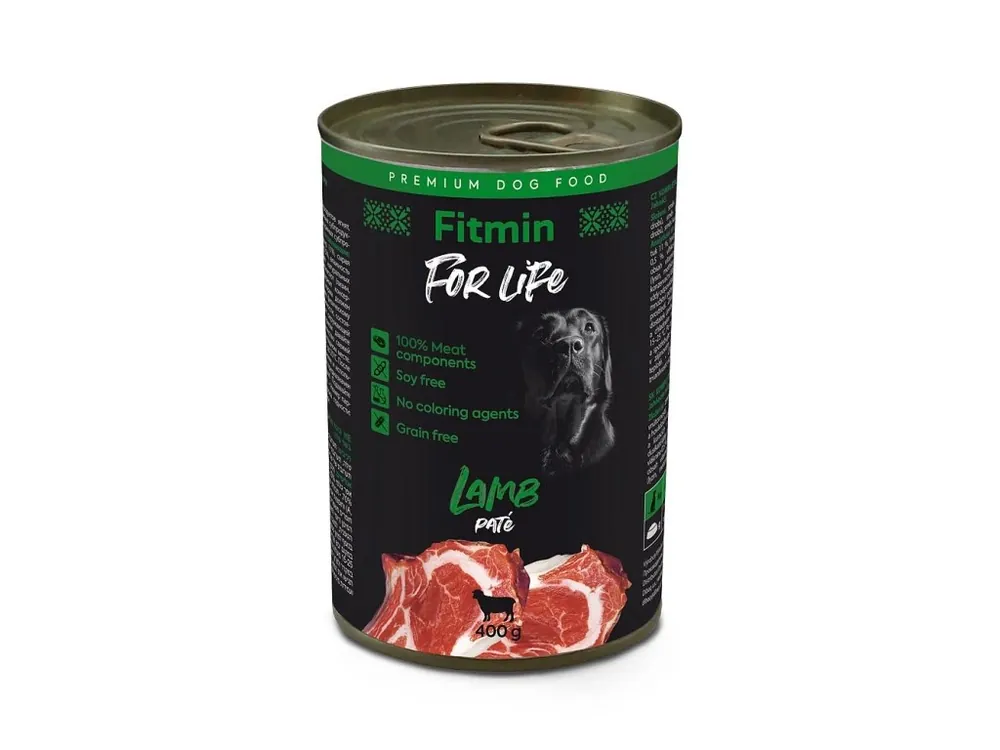 Fitmin For Life Jehněčí konzerva pro psy 400g Dokud Zásoby Vydrží