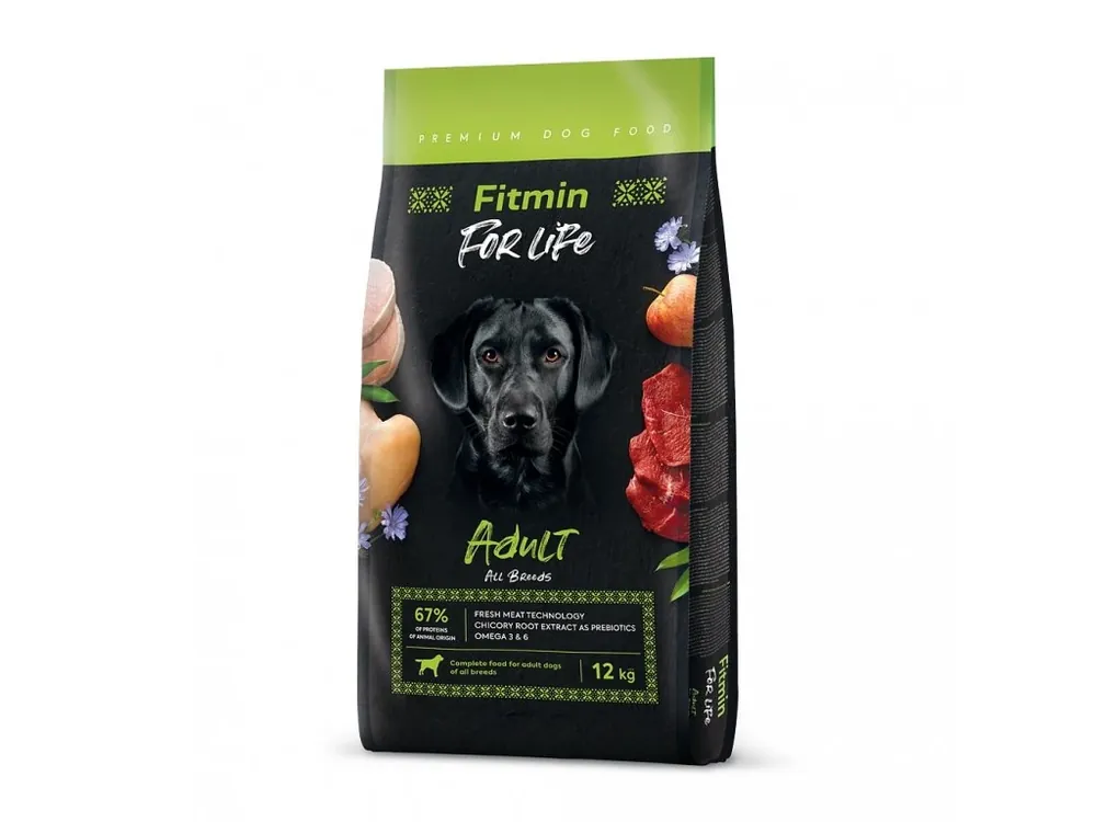 Fitmin dog For Life Adult drůbeží, vepřové a hovězí 12kg Akční Cena