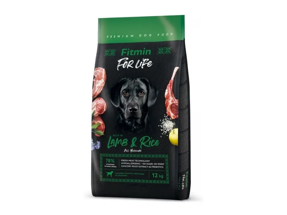 Fitmin dog For Life jehněčí pro všechna plemena 12kg Odeslání Ihned
