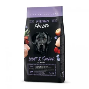 Výhodná Nabídka Fitmin dog For Life Light & Senior drůbeží, vepřové, hovězí pro tlusťochy a starší psy 12kg