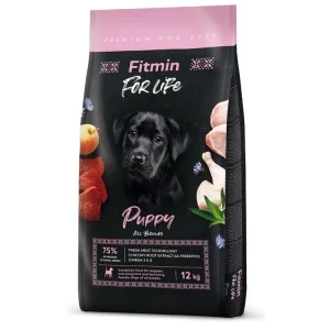 Fitmin dog For Life Puppy drůbeží, vepřové a hovězí pro štěňata 12kg Originální