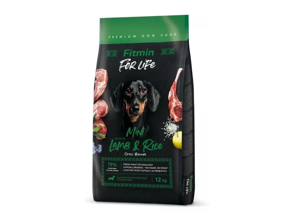 Fitmin dog For Life Adult mini jehněčí a rýže pro malá plemena 12kg Poslední Šance