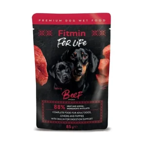 Fitmin For Life Hovězí kapsička pro psy 85 g Expresní Doručení