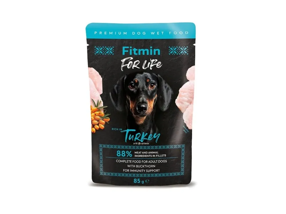 Horká Nabídka Fitmin For Life Krůtí kapsička pro psy 85 g