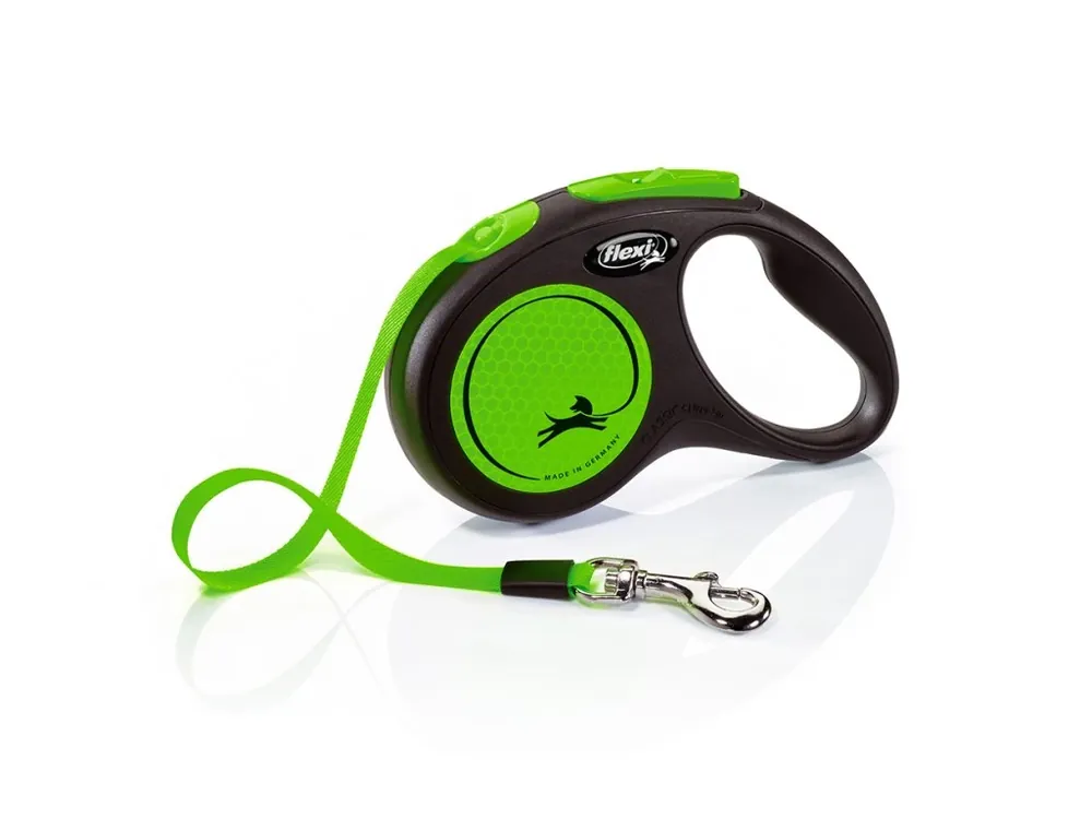 Pouze Dnes Vodítko FLEXI New Neon páska S - 5m zelené 1ks