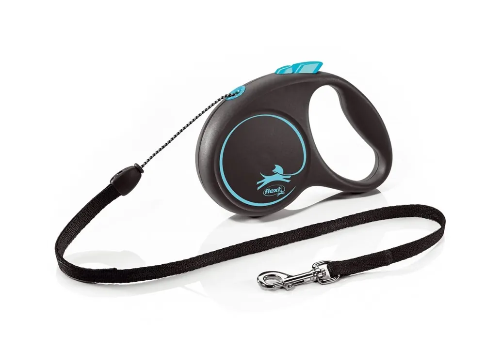 Vodítko FLEXI Black Design lanko 5m/12kg "S" modrá 1ks Cenový Hit