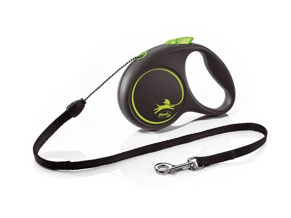 Kup Teď Vodítko FLEXI Black Design lanko 5m/12kg "S" zelená 1ks