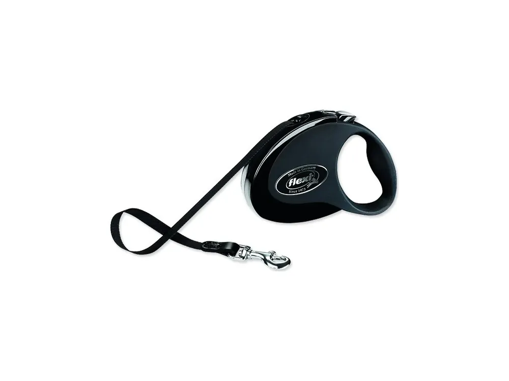 Vysoce Kvalitní Vodítko FLEXI Style pásek M 5m/25kg černá/černá