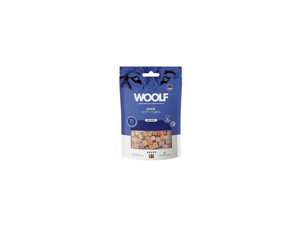 Koupit Online WOOLF pochoutka Soft Cubes Duck 100g