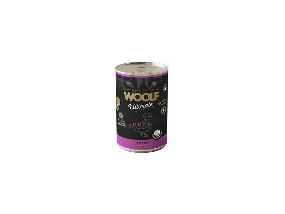 Cenová Bomba WOOLF Ultimate DogFood konz. Duck 400g