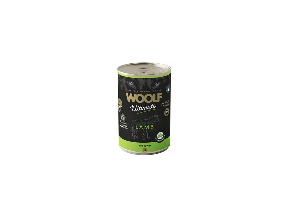 WOOLF Ultimate DogFood konz. Lamb 400g Výprodej