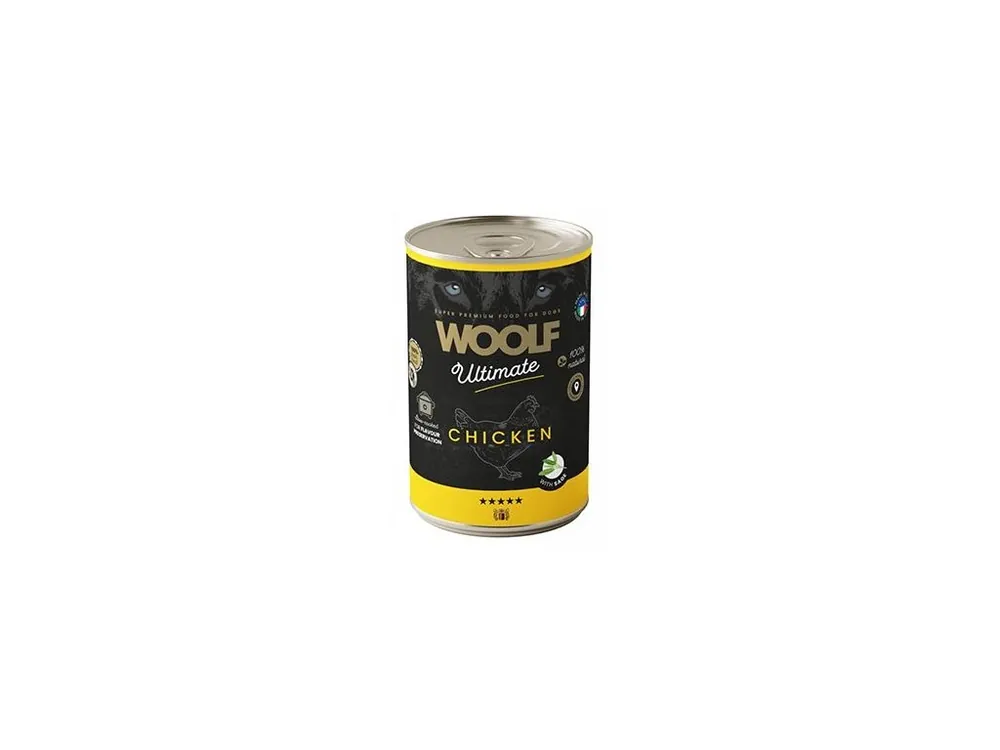 Objednat Nyní WOOLF Ultimate DogFood konz. Chicken 400g