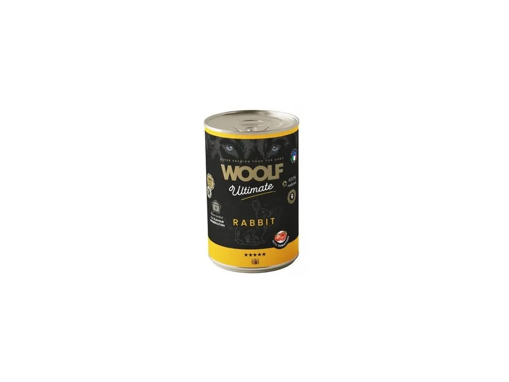 Expresní Doručení WOOLF Ultimate DogFood konz. Rabbit 400g