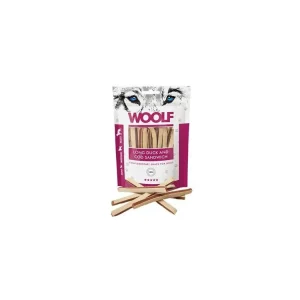 Časově Omezené WOOLF pochoutka Soft Duck and Cod Sandwich 100g