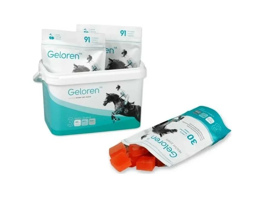 Levný Geloren HA gelové tablety 1350g (3sáčkyX450g) -kloubní výživa pro koně