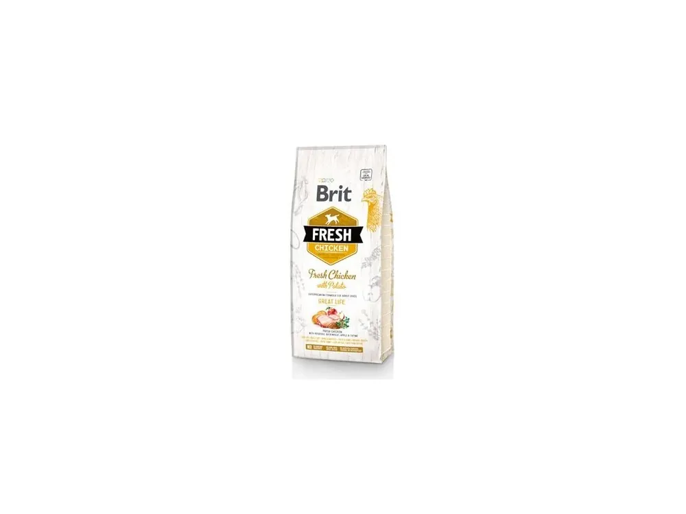 Brit Fresh Dog Chicken & Potato Adult Great Life 12kg Značkový