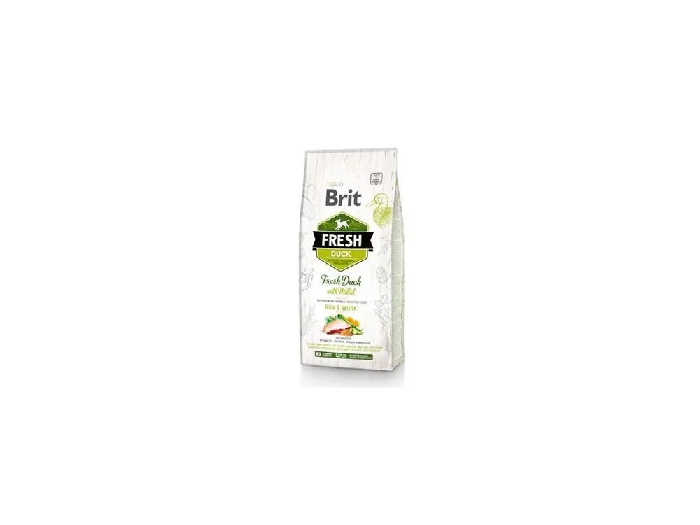 Brit Fresh Dog Duck & Millet Active Run & Work 2,5kg Výhodná Nabídka